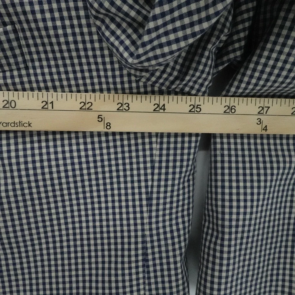 Orvis‎ Blazer Mens 52L Blue Gingham Check Sport Coat Business Casual Office